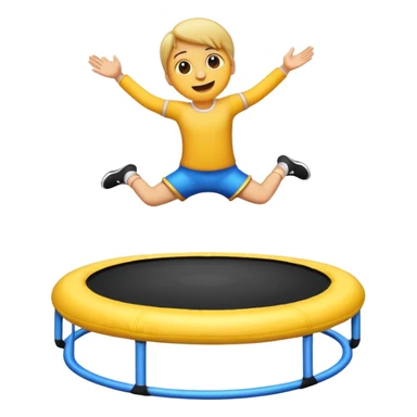 A emoji trampoline please sticker