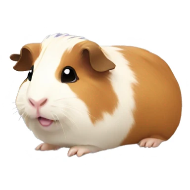 guinea pigs doing cute things  sticker