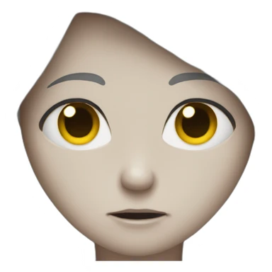 scary death stare sticker