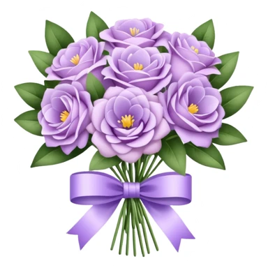 Pastel purple bouqet sticker