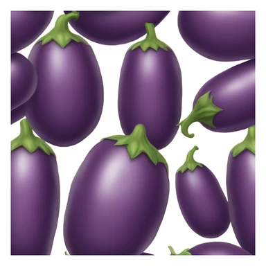 eggplant emoji in peach emoji sticker
