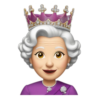 queen elizabeth the second sticker