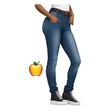 Apple bottom jeans sticker