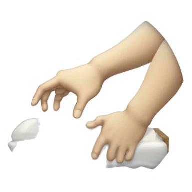 The creation of Adam (touch of god's hand to human skeleton hand sticker
