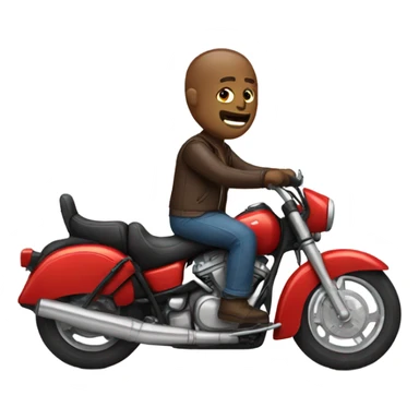 Guy on motorcycle  sticker
