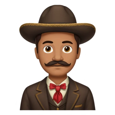 1900's mexican male sticker