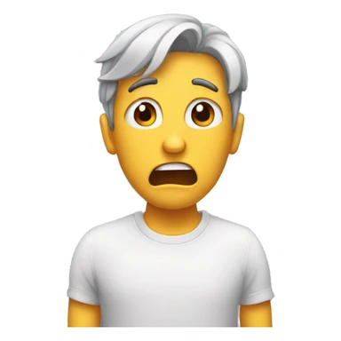 nervous face sticker