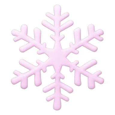 pastel pink snowflake  sticker