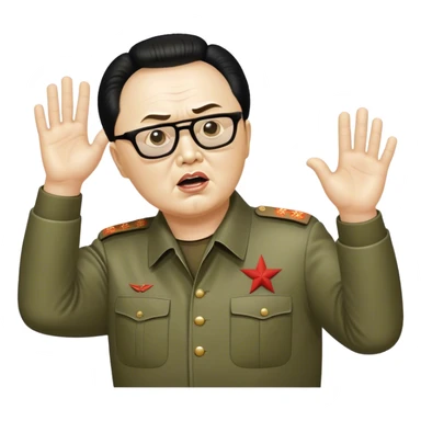 Dear leader Kim Jung Il directs you in his movie sticker
