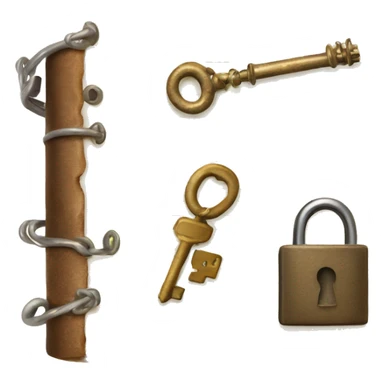 vintage diary with lock and key sticker