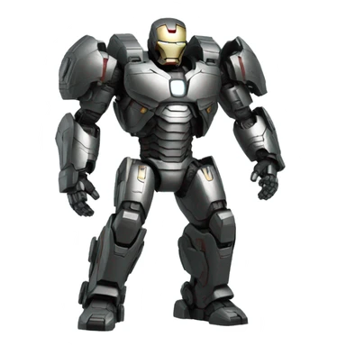 war machine full-body in ironman, front view sticker