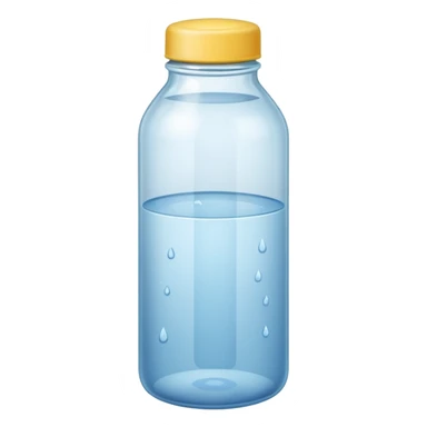 water bottle of glass sticker