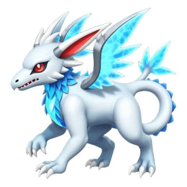 Neon Vibrant Pulsating Trail-glowing Chromatic Trico-Absol-Protogen-Salamence-Silvally-fusion-hybrid sticker