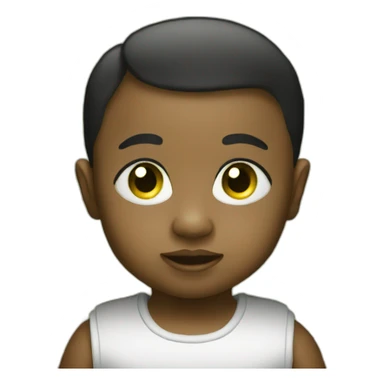 baby with dollar sign eyes sticker