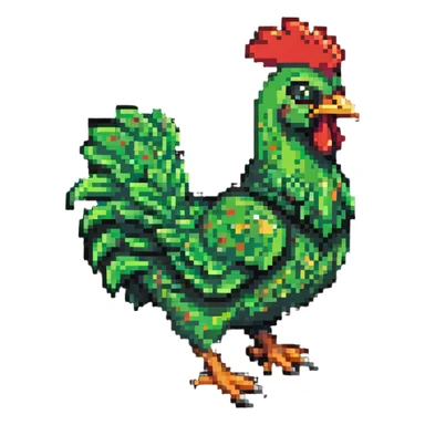 creeper riding a chicken sticker