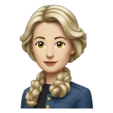 Hélène Arnault avec une liasse d’argent  sticker