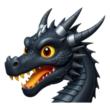 Black dragon sticker