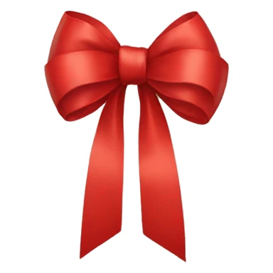 Red bow sticker