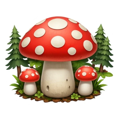 button top mushroom sticker