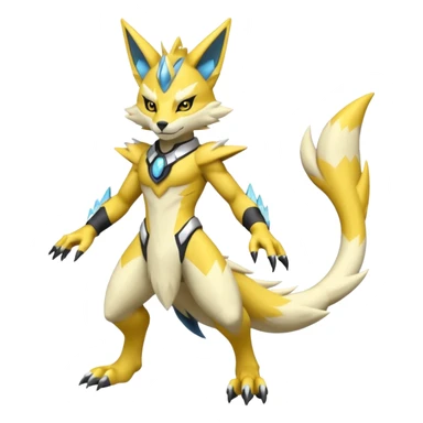  Futuristic Zeraora-Renamon-fusion (full body) sticker