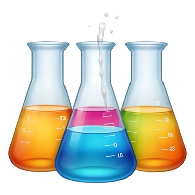 Beakers with liquid sticker