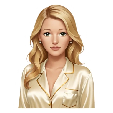 best quality blake lively in la perla silk pyjama sticker