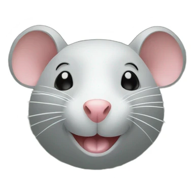 Rat face with money sticker