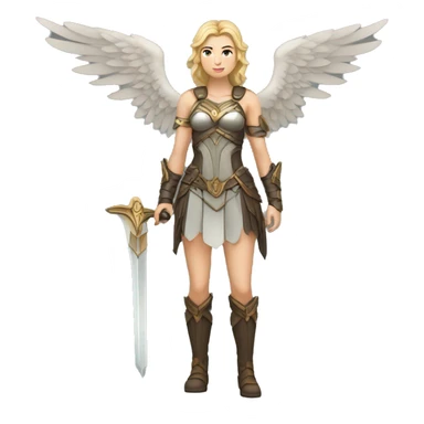 Sfw Caucasian Valkyrie full body  sticker