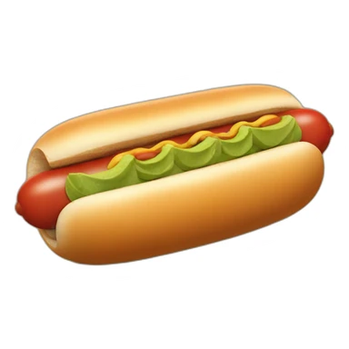 hotdog with avocato and tomatoes sticker