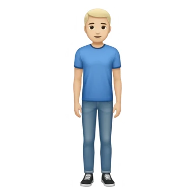 ligth man casual wear full body sticker