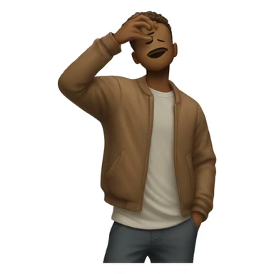 a guy do a dab  sticker