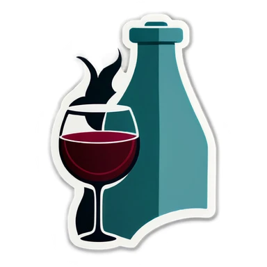 Wine hearth sticker