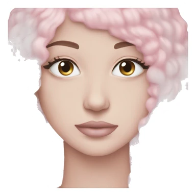 pastel pink aesthetic emojis  sticker