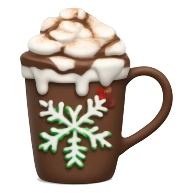 christmas hot chocolate  sticker