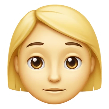 emoji face with a gentle smile, slightly raised eyebrows, and a questioning look, showing hope and unawareness sticker