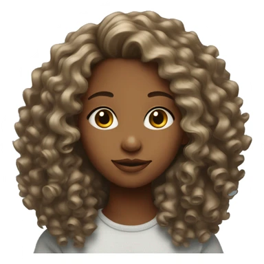 25 year old girl with curls sticker