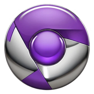 dark purple google chrome logo sticker