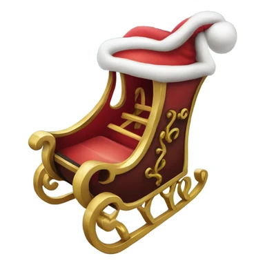 Santa's-sleigh sticker