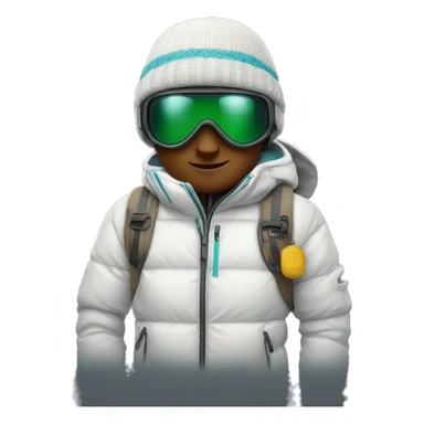 Ski outfit sticker