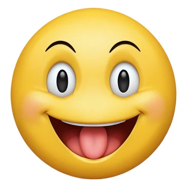 A smiley face with his mouth open  sticker