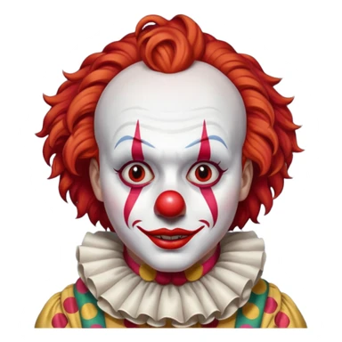 The clown from the movie IT sticker