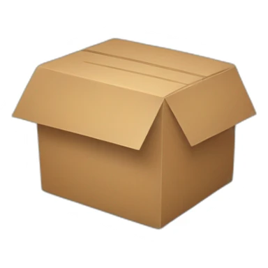 Caixa de papelão  sticker