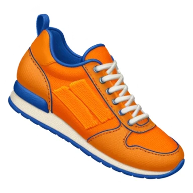 An embroidered patch showing the words "GO ONE MORE" and an orange runner's shoe sticker