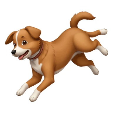 Dog doing backflip  sticker