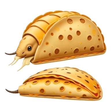 make a blend of a quesadilla and a armadillo sticker