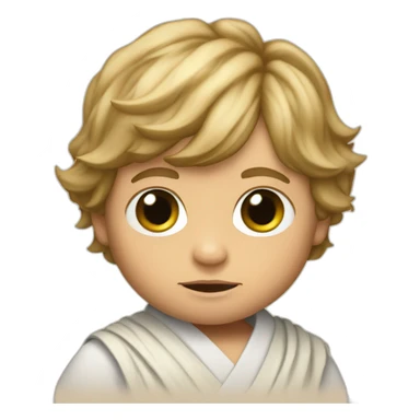 Luke Skywalker baby sticker
