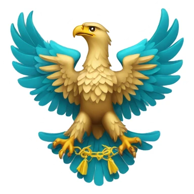 kazakhstan's patriotic eagle sticker