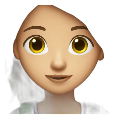 girl-with-brown-hair-green-eyes-with-phone-laptop sticker