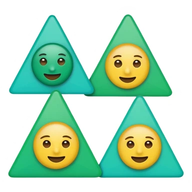 bandeirinhas de são joão, emoji style, green-aqua #00C7B4 tones, transparent background sticker