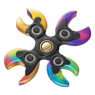 Fidget spinner sticker